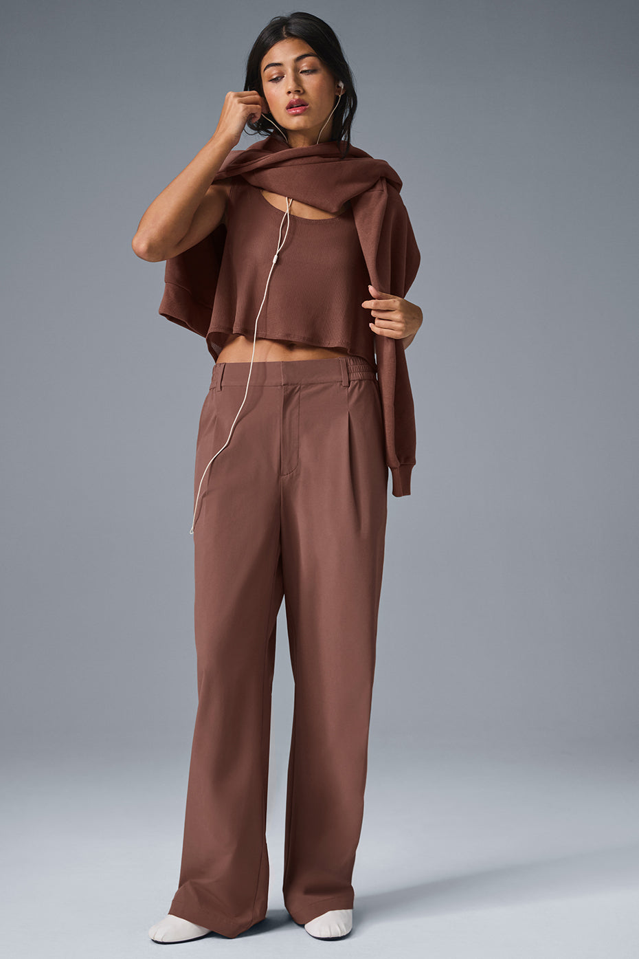 High-Waist Pursuit Trouser (Regular) - Chestnut