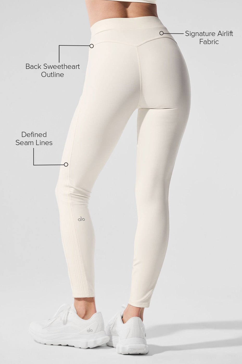 Airlift High-Waist 7/8 Turn It Up Legging - Ivory