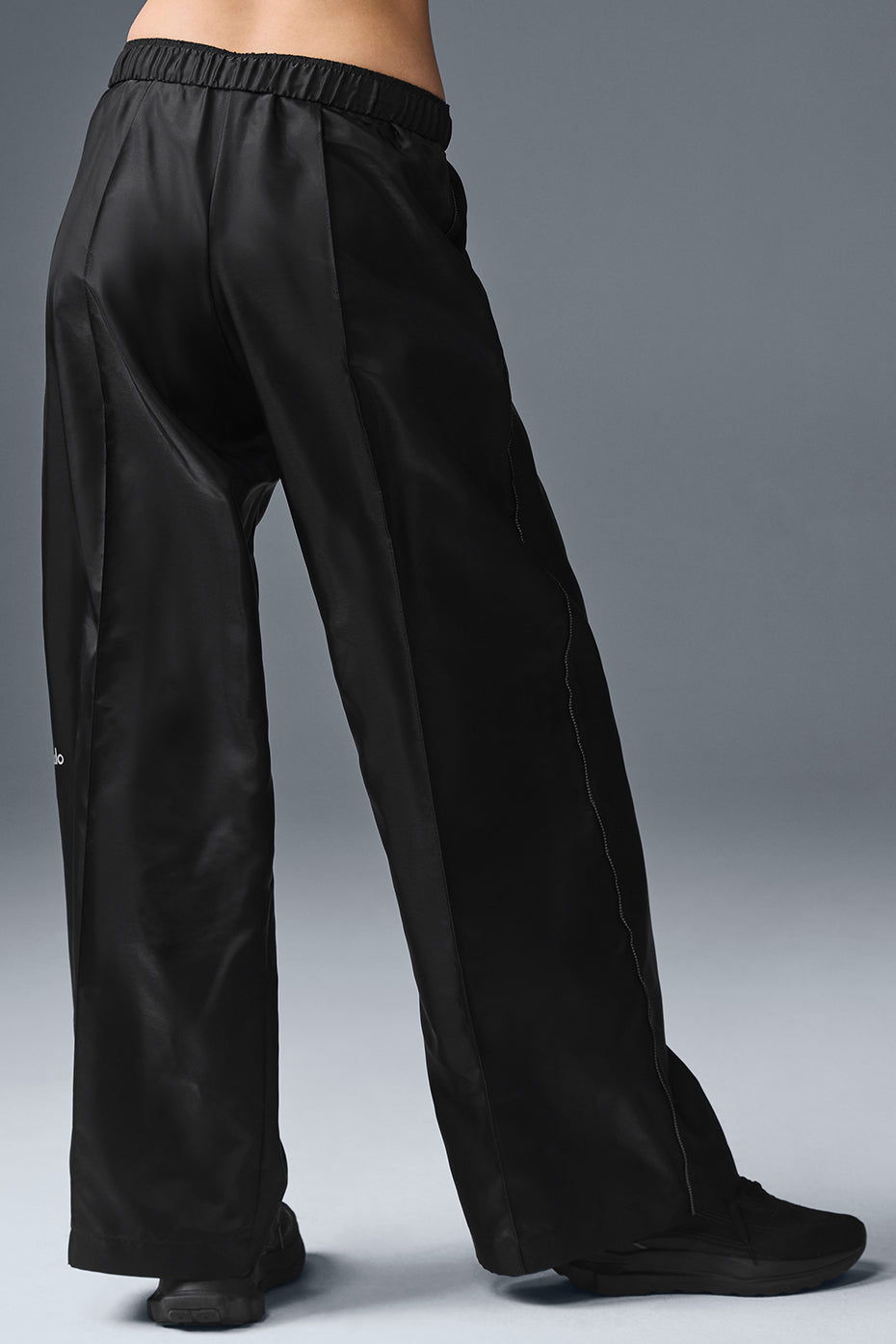 Afterglow Wide Leg Track Pant - Black