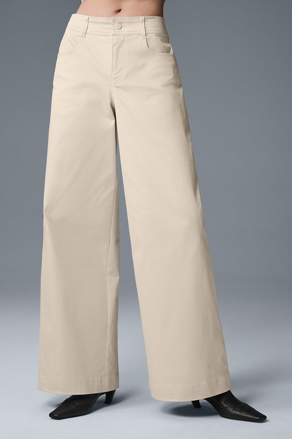 Wanderlust Wide Leg Trouser - Oat Milk