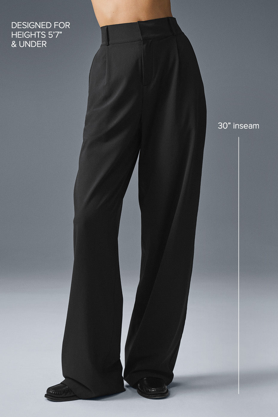 High-Waist Dreamscape Trouser (Regular) - Black