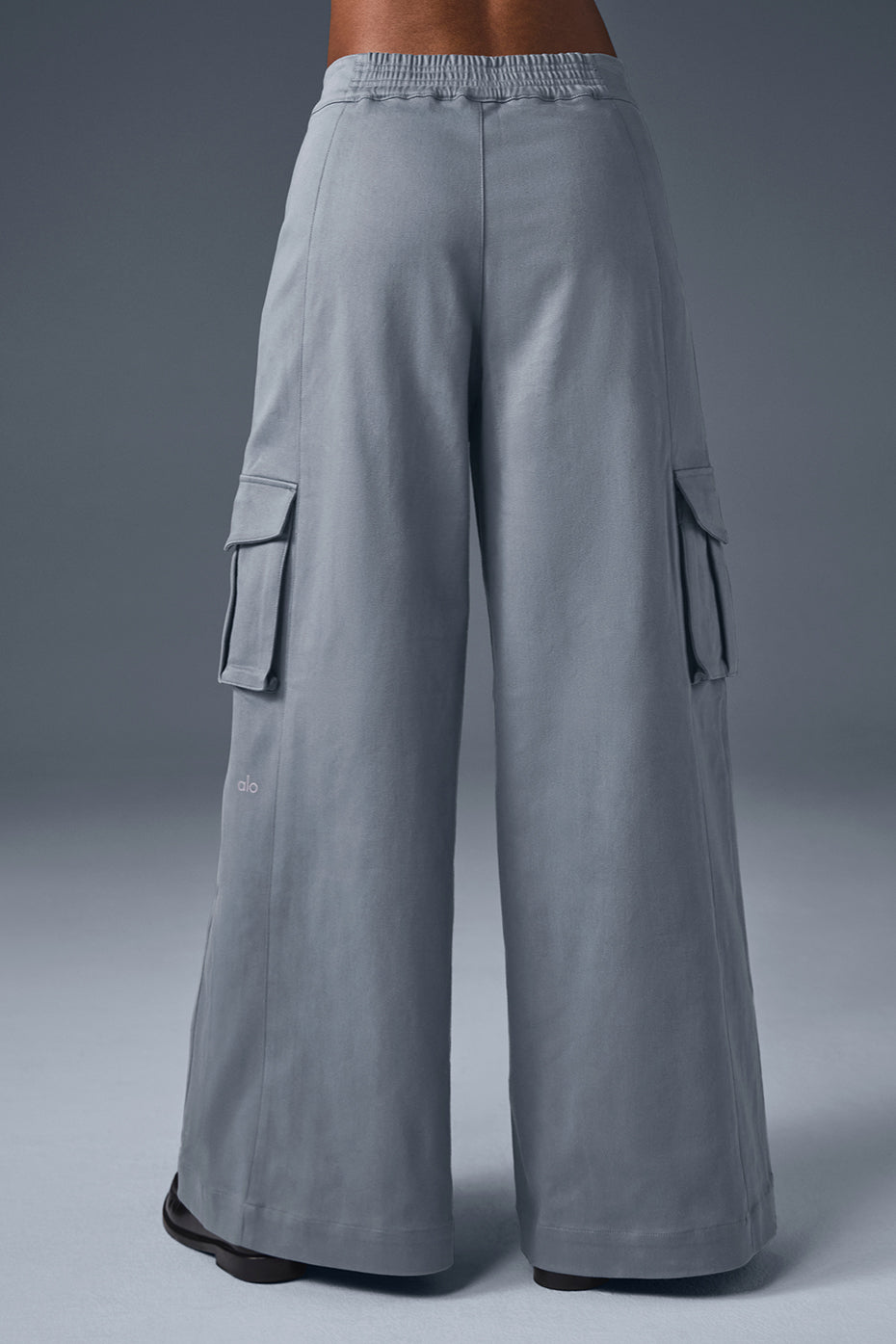 Show Off Cargo Wide Leg Trouser (Regular) - Steel Grey