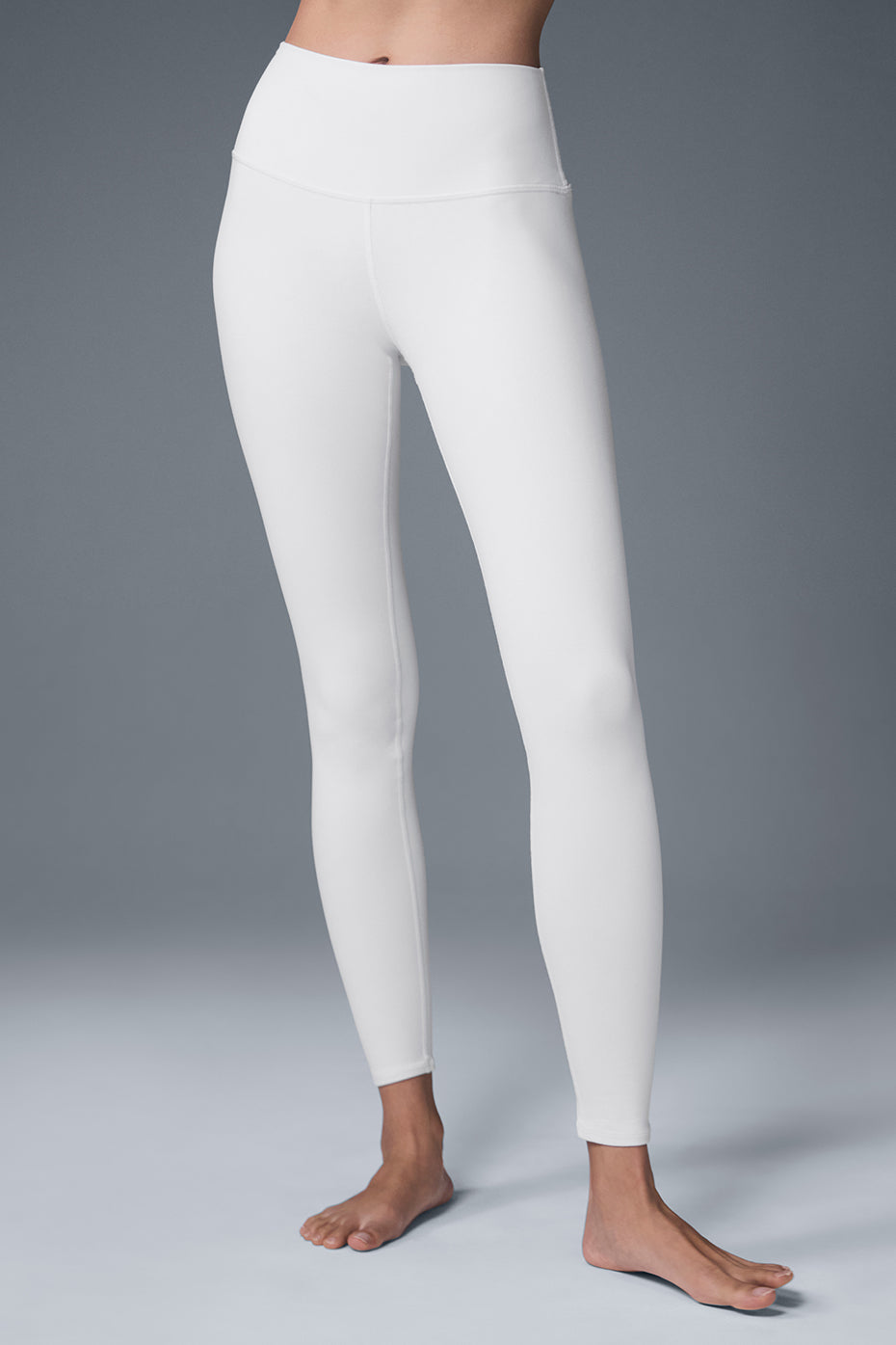 High-Waist Airbrush Legging - White