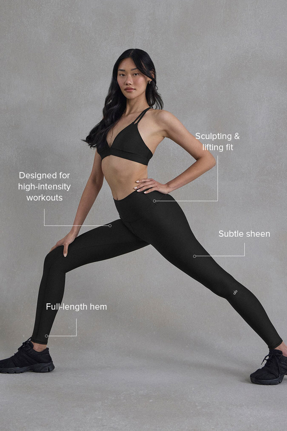 High-Waist Airlift Legging - Black