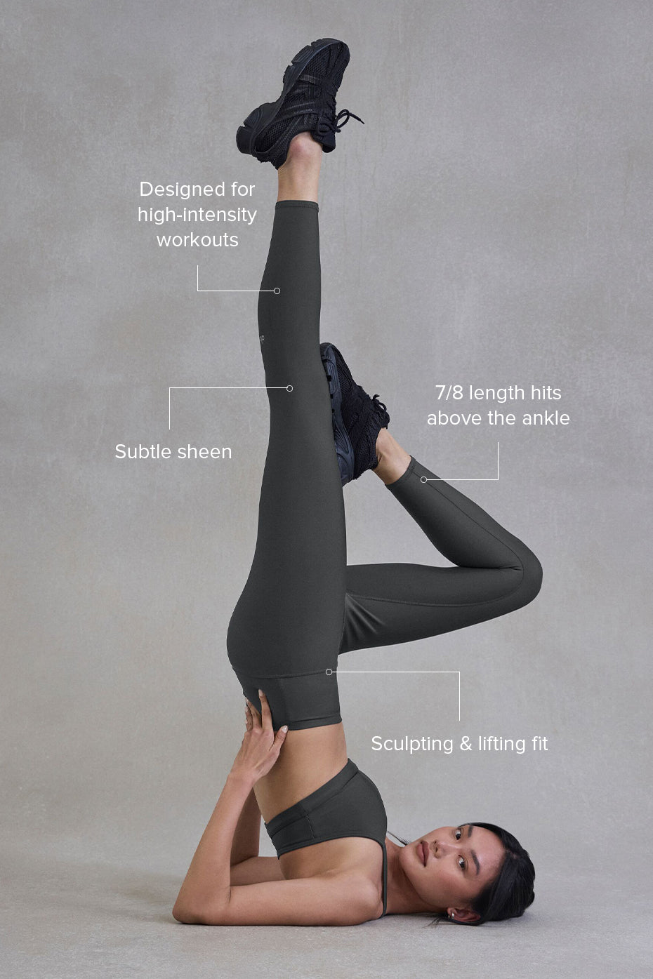 7/8 High-Waist Airlift Legging - Anthracite