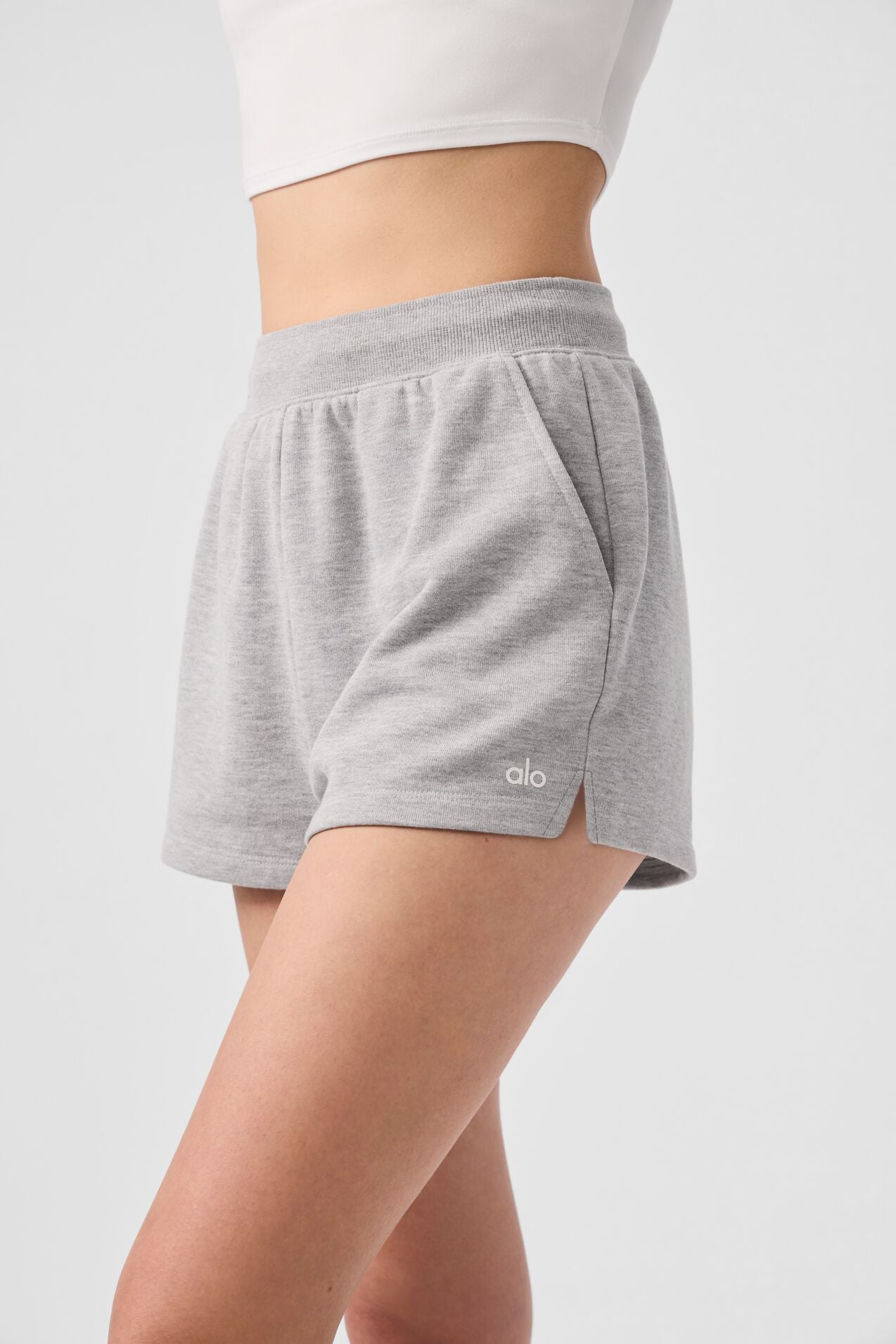 Low Key Sweat Short - Athletic Heather Grey